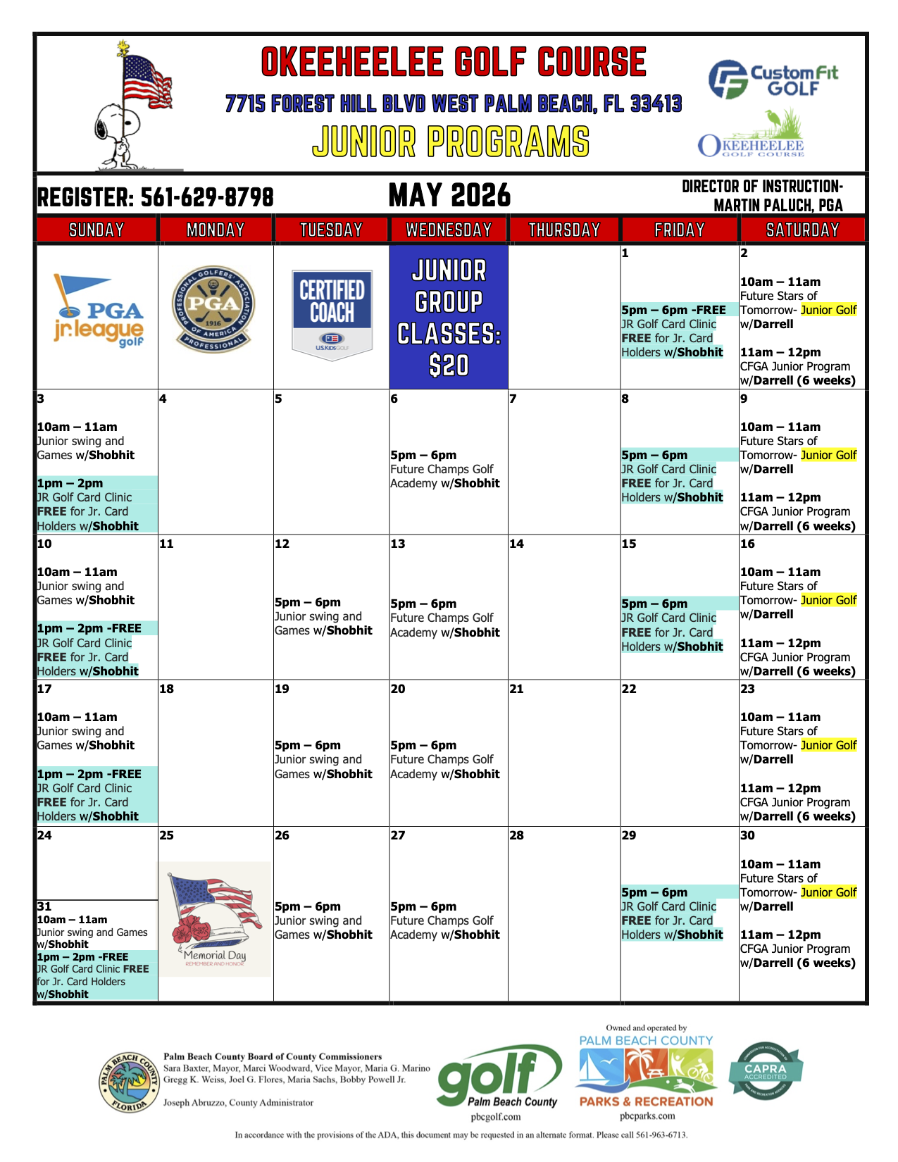 OKEE Junior calendar APR 2026